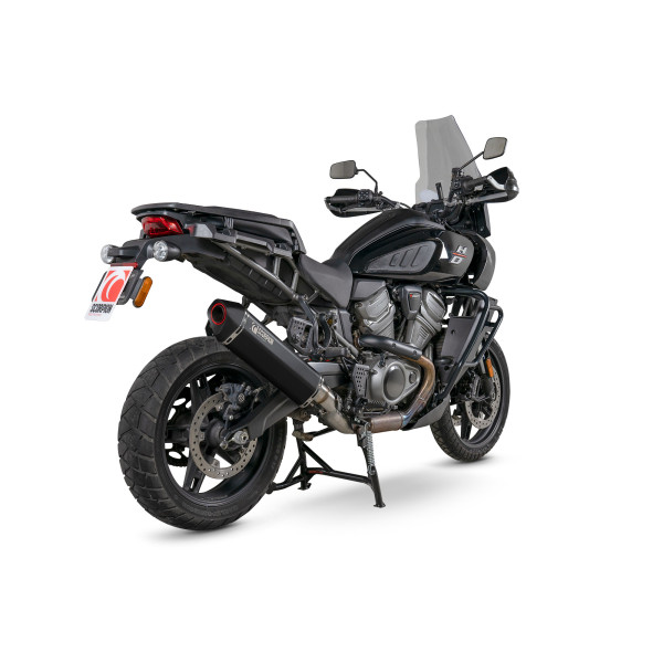 Scorpion Exhaust Harley Davidson Pan America 1250 2021 - 2023 Serket Parallel Slip-on Black Ceramic Coated Sleeve